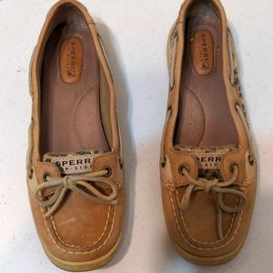 Sperry Top-Slider women's tan boat shoes size 7 1/2